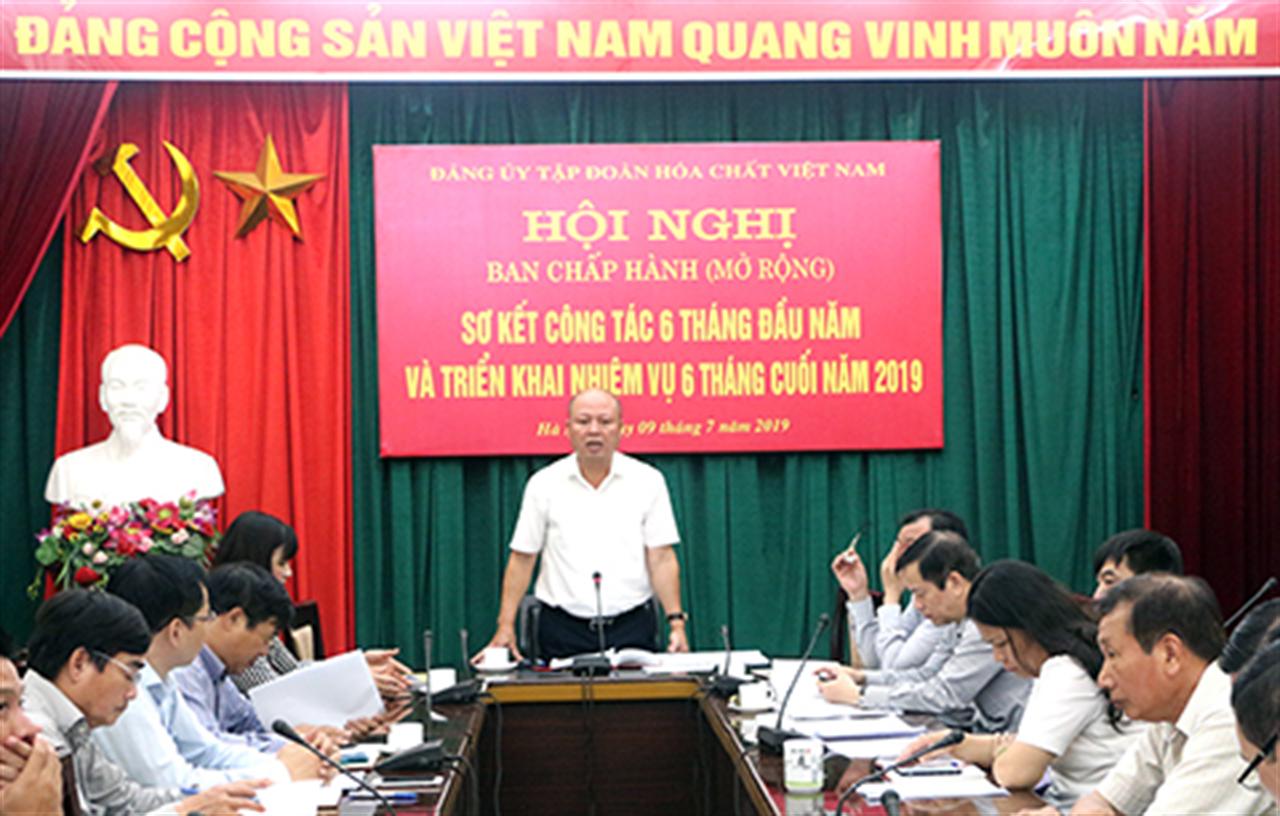 Đảng ủy VINACHEM: Sơ kết công tác 6 tháng đầu năm; Tổng kết CTXD Đảng và THĐL Đảng nhiệm kỳ Đại hội XII