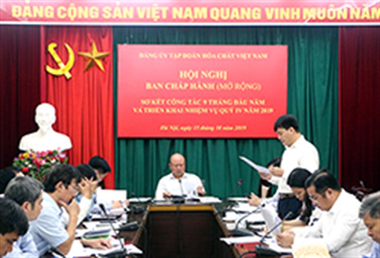 Đảng ủy VINACHEM: Sơ kết 9 tháng đầu năm 2019 và Sơ kết 5 năm thực hiện Chỉ thị số 39-CT/TW