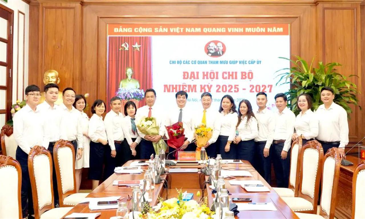 Đại hội Chi bộ Các Cơ quan Tham mưu, Giúp việc Cấp ủy nhiệm kỳ 2025 - 2027