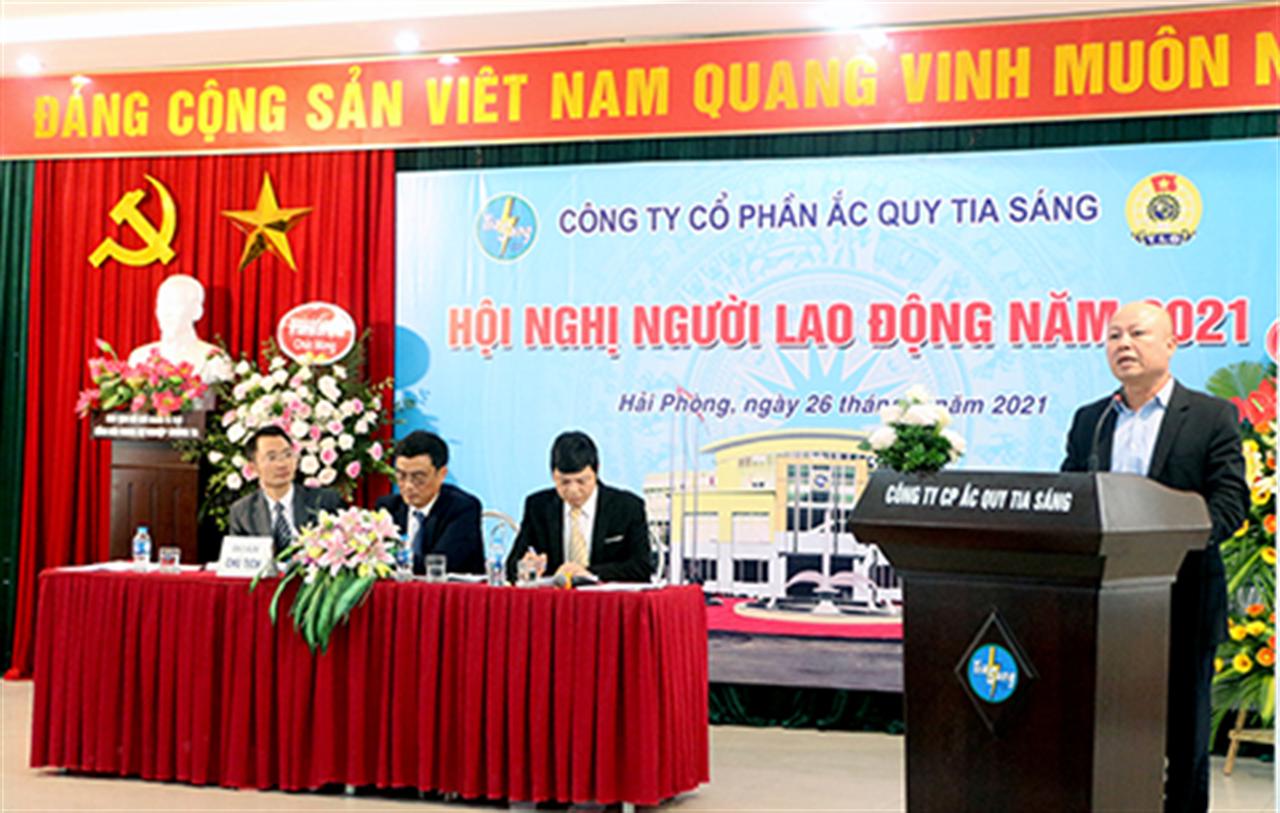 Công ty CP Ắc quy Tia Sáng: Hội nghị Người lao động năm 2021