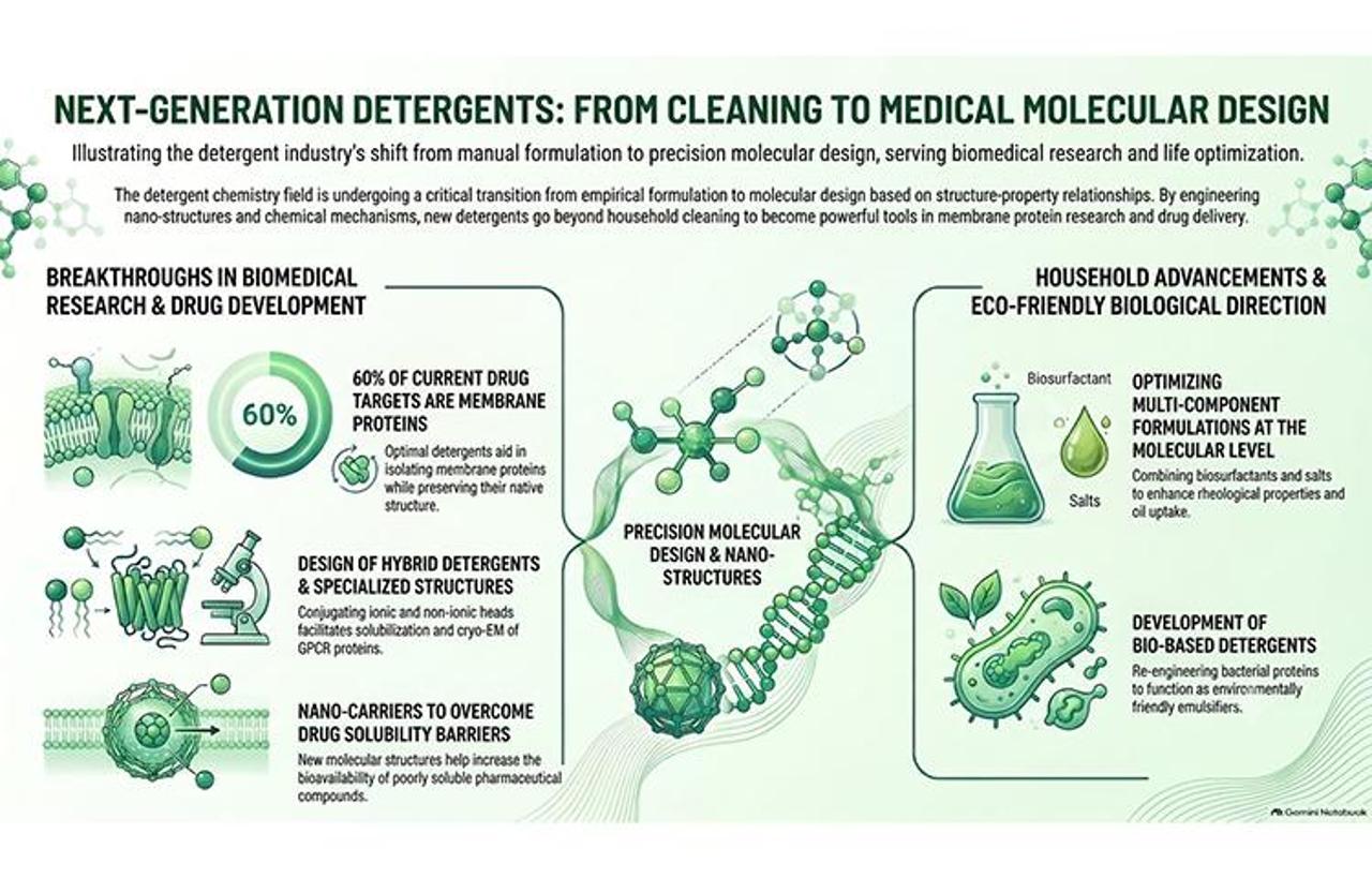Next-Generation Detergents: From Formulation to Molecular Design