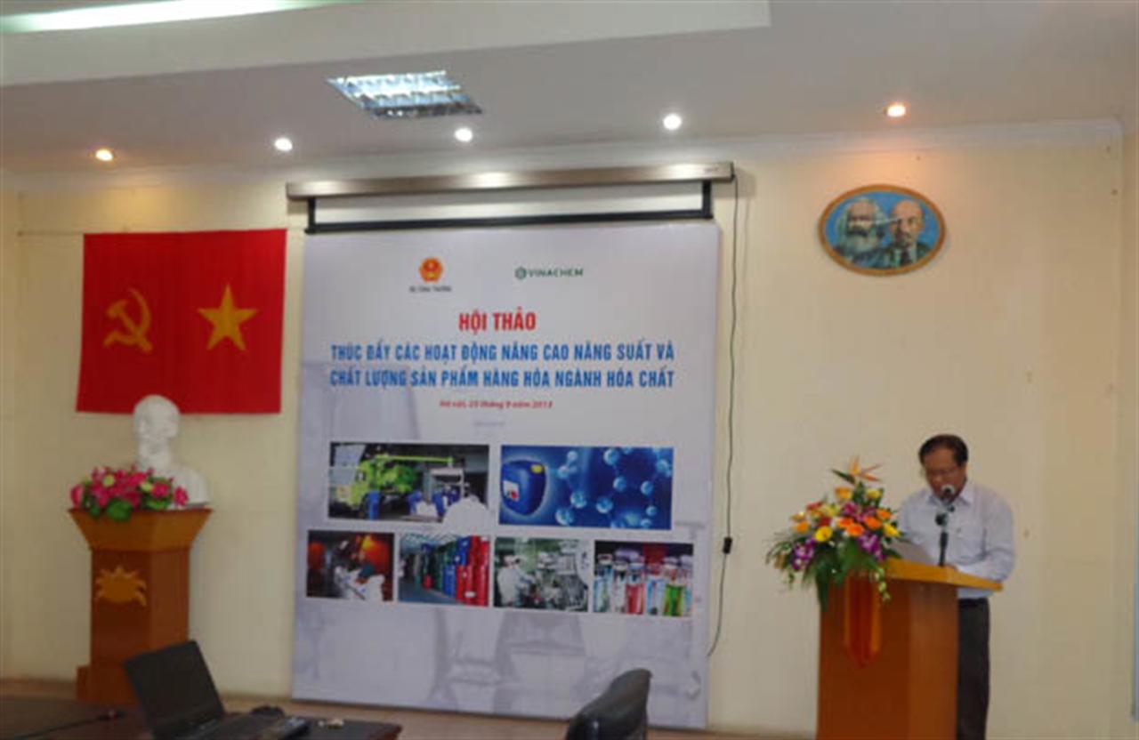 Hội thảo “Thúc đẩy các hoạt động nâng cao năng suất và chất lượng sản phẩm hàng hóa ngành hóa chất”