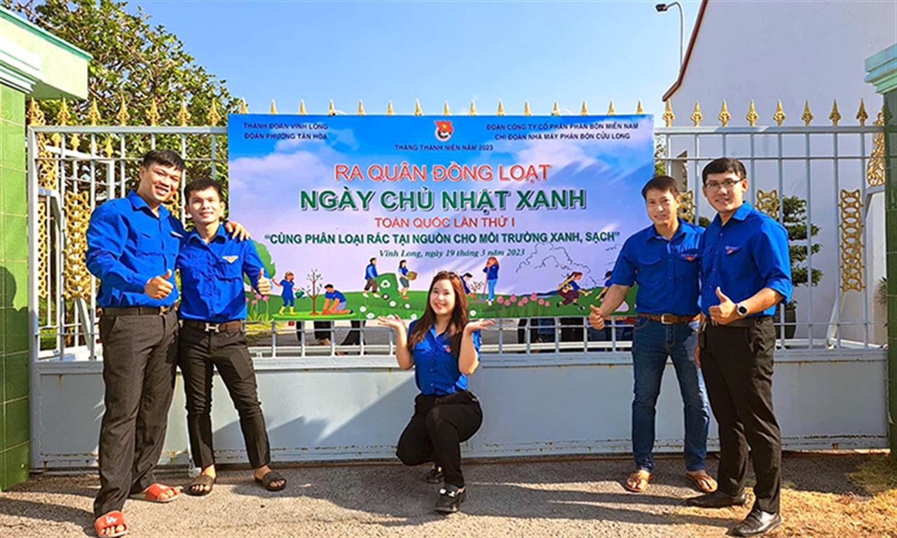Tuổi trẻ Tập đoàn Hoá chất Việt Nam ra quân đồng loạt "NGÀY CHỦ NHẬT XANH"