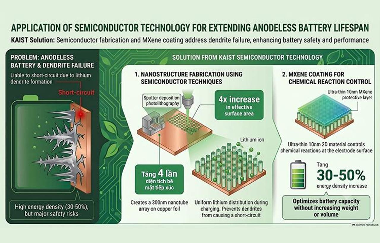Borrowing Semiconductor Technology to Extend the Lifespan of Anode-Free Batteries