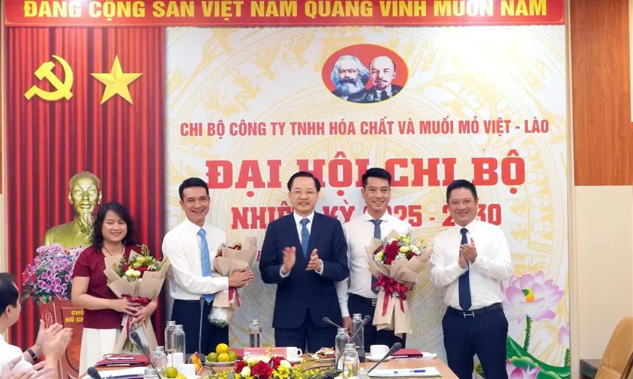 Đại hội Chi bộ Công ty TNHH Hóa chất và Muối mỏ Việt - Lào, nhiệm kỳ 2025-2030