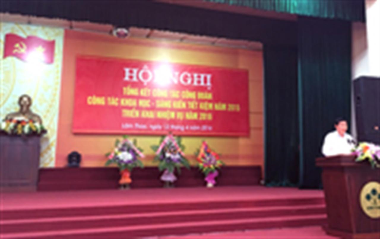 Hội nghị Tổng kết công tác Công đoàn Công ty CP Supe phốt phát và Hóa chất Lâm Thao