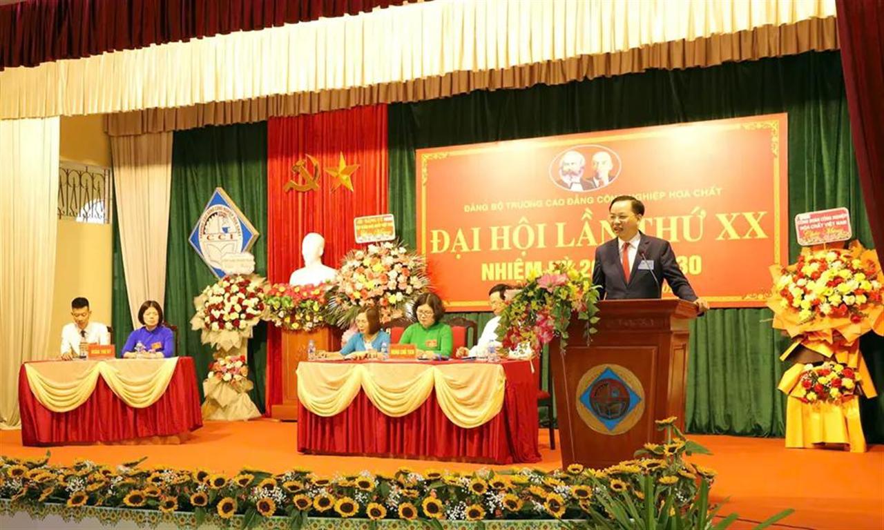 Đại hội Đảng bộ Trường Cao đẳng Công nghiệp Hóa chất lần thứ XX, nhiệm kỳ 2025-2030