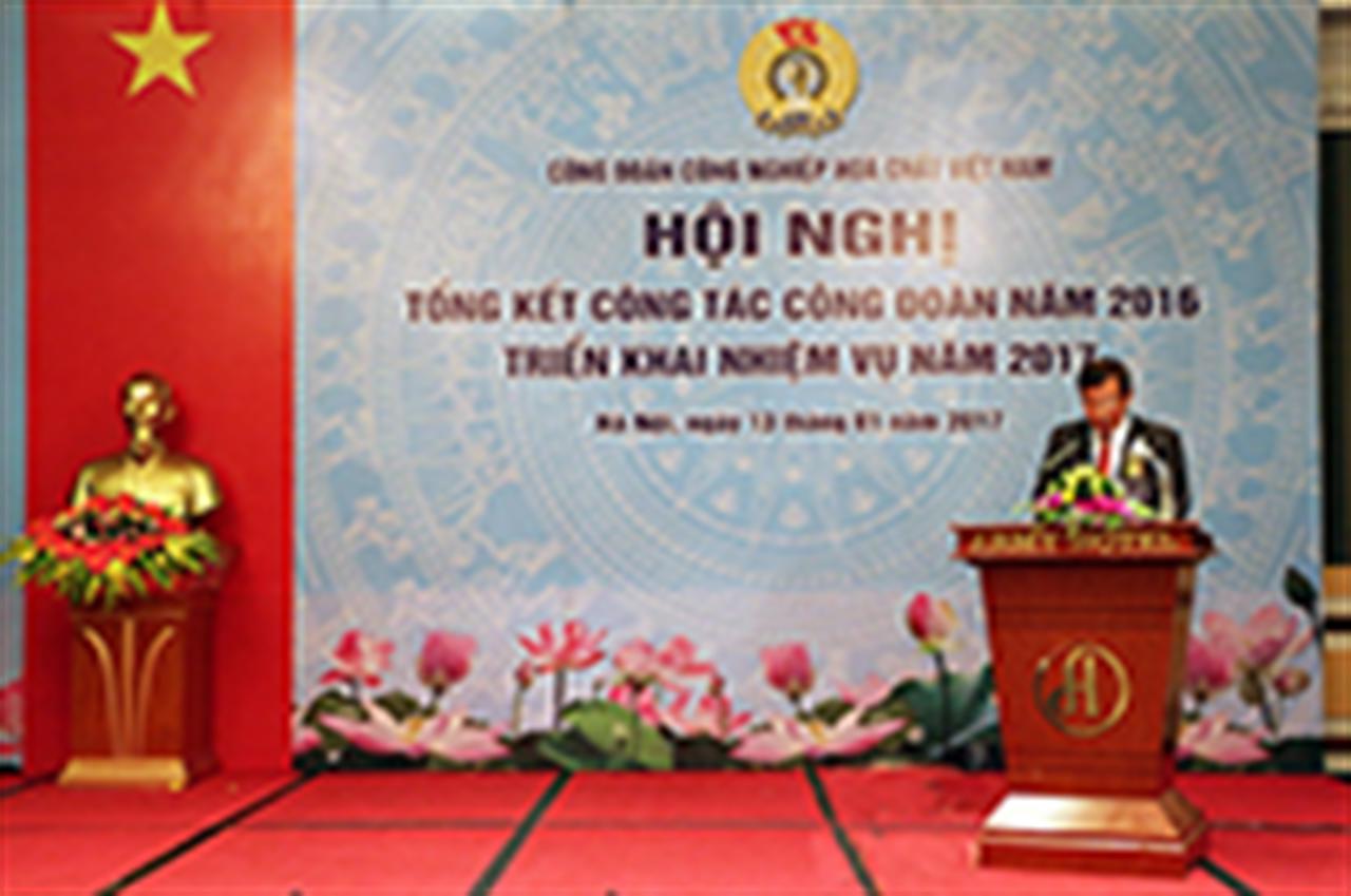 Công đoàn CN Hóa chất VN: Hội nghị tổng kết công tác năm 2016