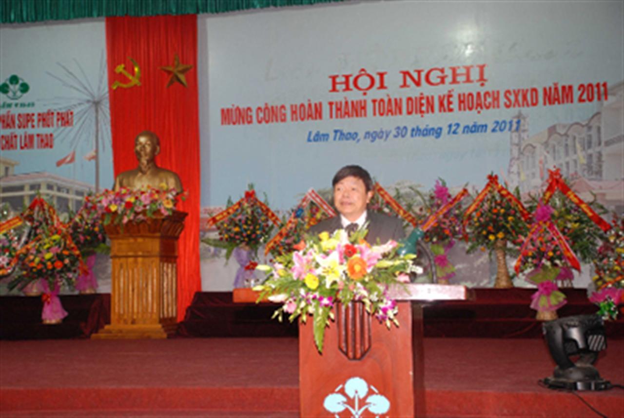 Supe Lâm Thao hoàn thành toàn diện kế hoạch năm 2011
