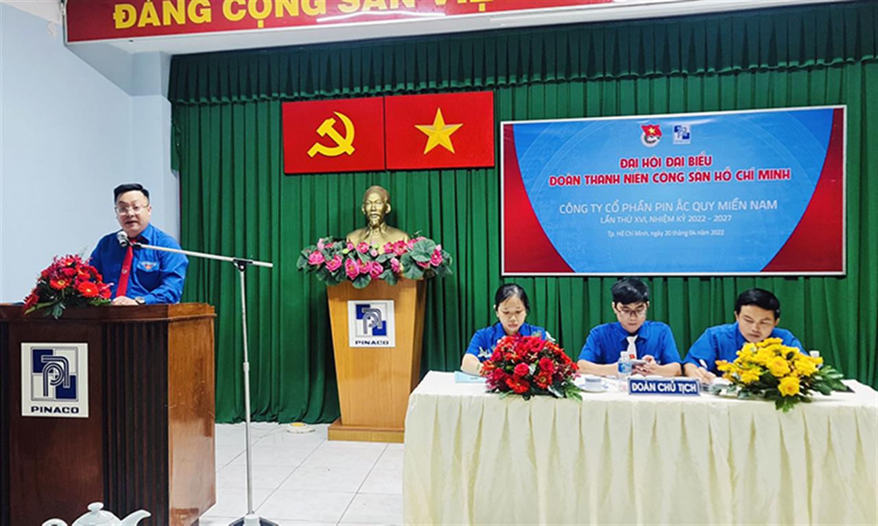 Đại hội Đoàn Công ty CP Pin Ắc quy miền Nam lần thứ XVI, nhiệm kỳ 2022-2027