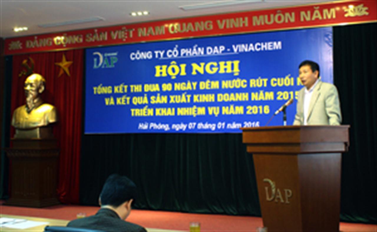 Công ty CP DAP-VINACHEM: Hội nghị tổng kết thi đua 90 ngày đêm nước rút cuối năm 2015