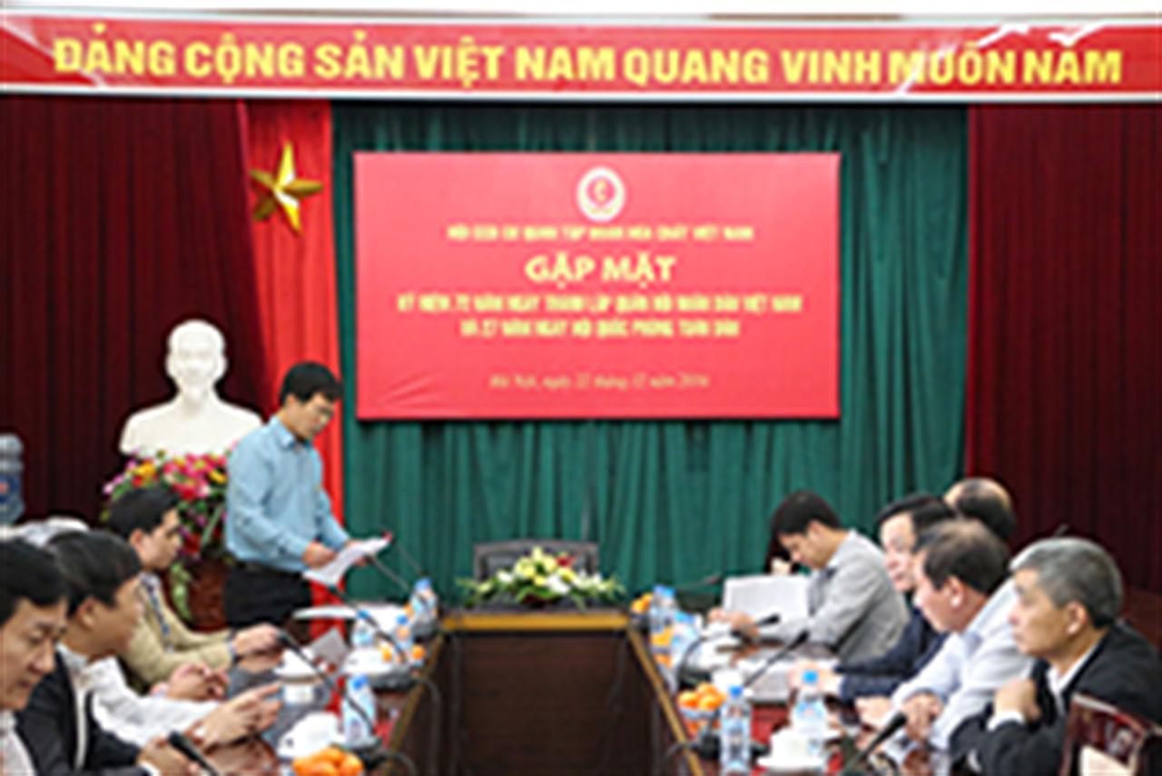 Hội CCB Tập đoàn “Gặp mặt kỷ niệm 72 ngày thành lập QĐND và 27 năm ngày hội Quốc phòng toàn dân"