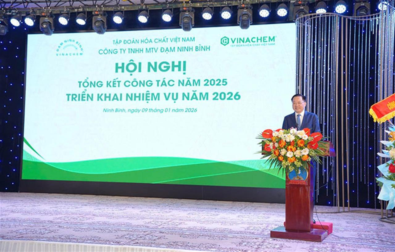 Công ty TNHH MTV Đạm Ninh Bình tổ chức Hội nghị tổng kết công tác năm 2025 & triển khai nhiệm vụ năm 2026