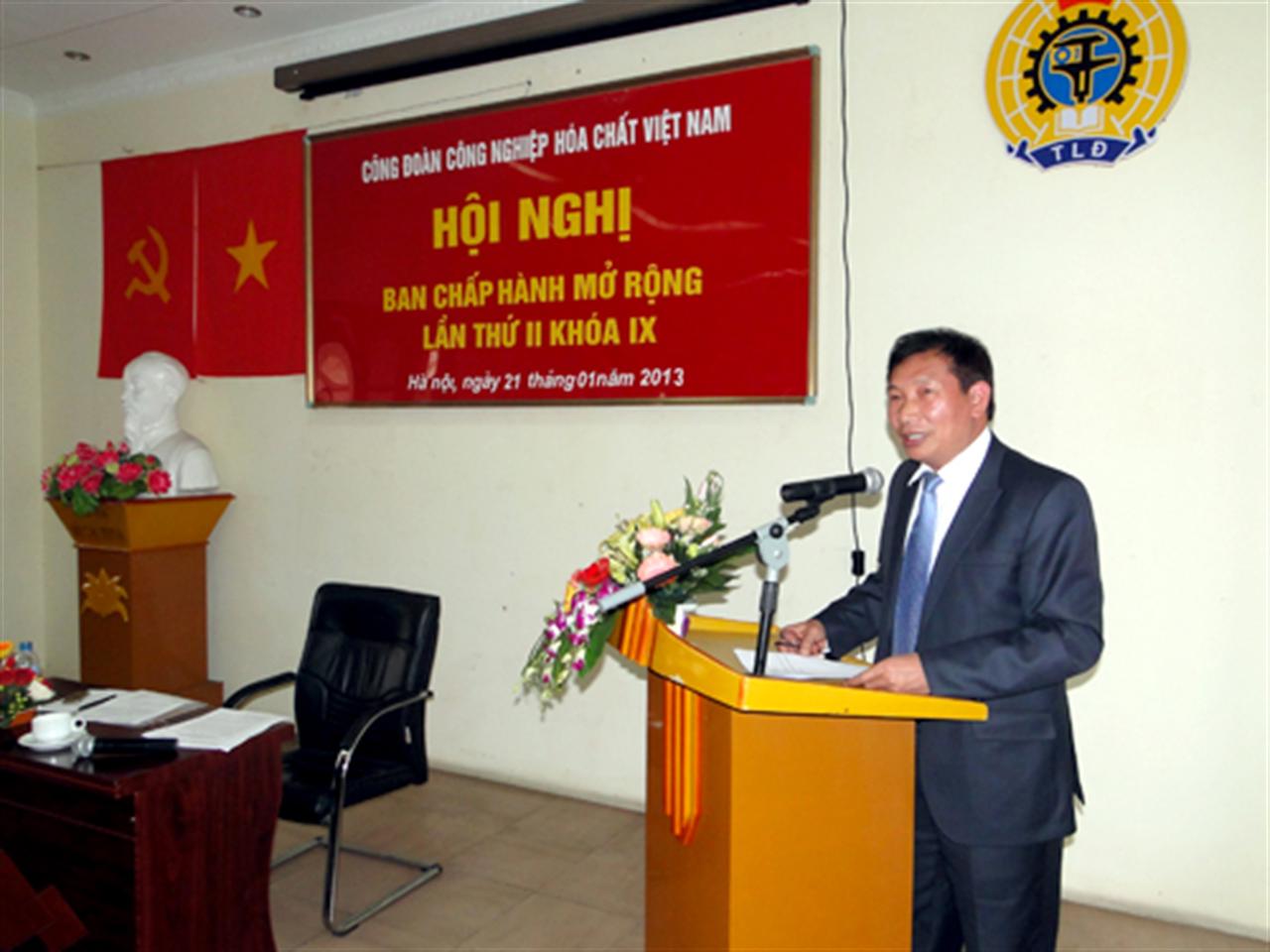 Hội nghị Ban chấp hành mở rộng lần thứ 2 Khóa IX Công đoàn  Công nghiệp Hóa chất Việt Nam