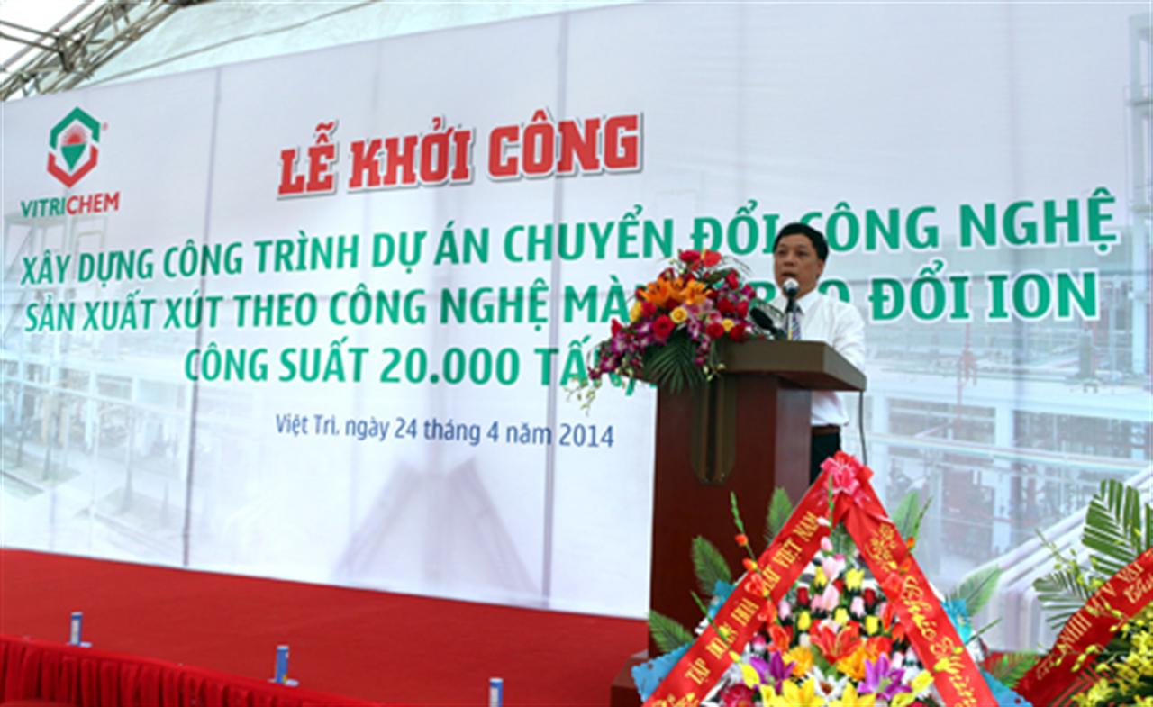 Công ty CP Hóa chất Việt Trì: Khởi công dự án chuyển đổi công nghệ sản xuất xút