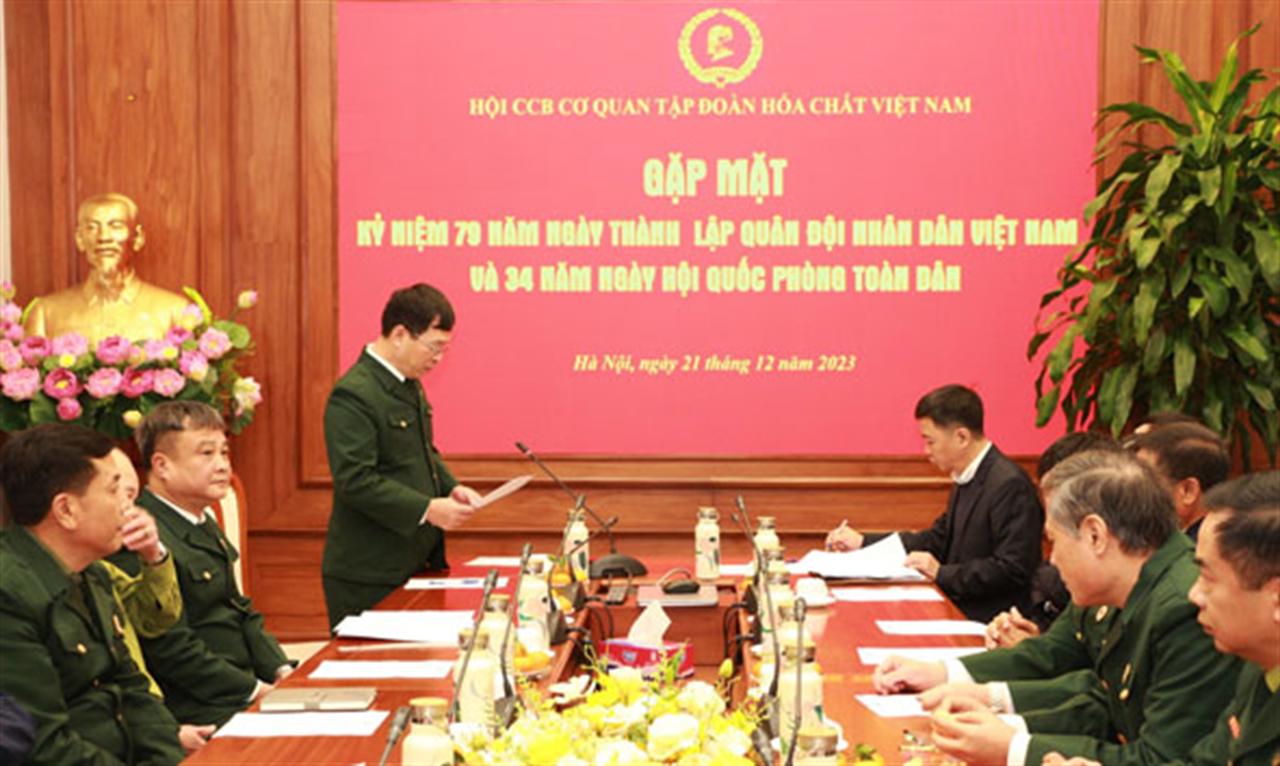 Hội Cựu chiến binh Tập đoàn: Gặp mặt nhân kỷ niệm 79 năm ngày thành lập Quân đội Nhân dân Việt Nam