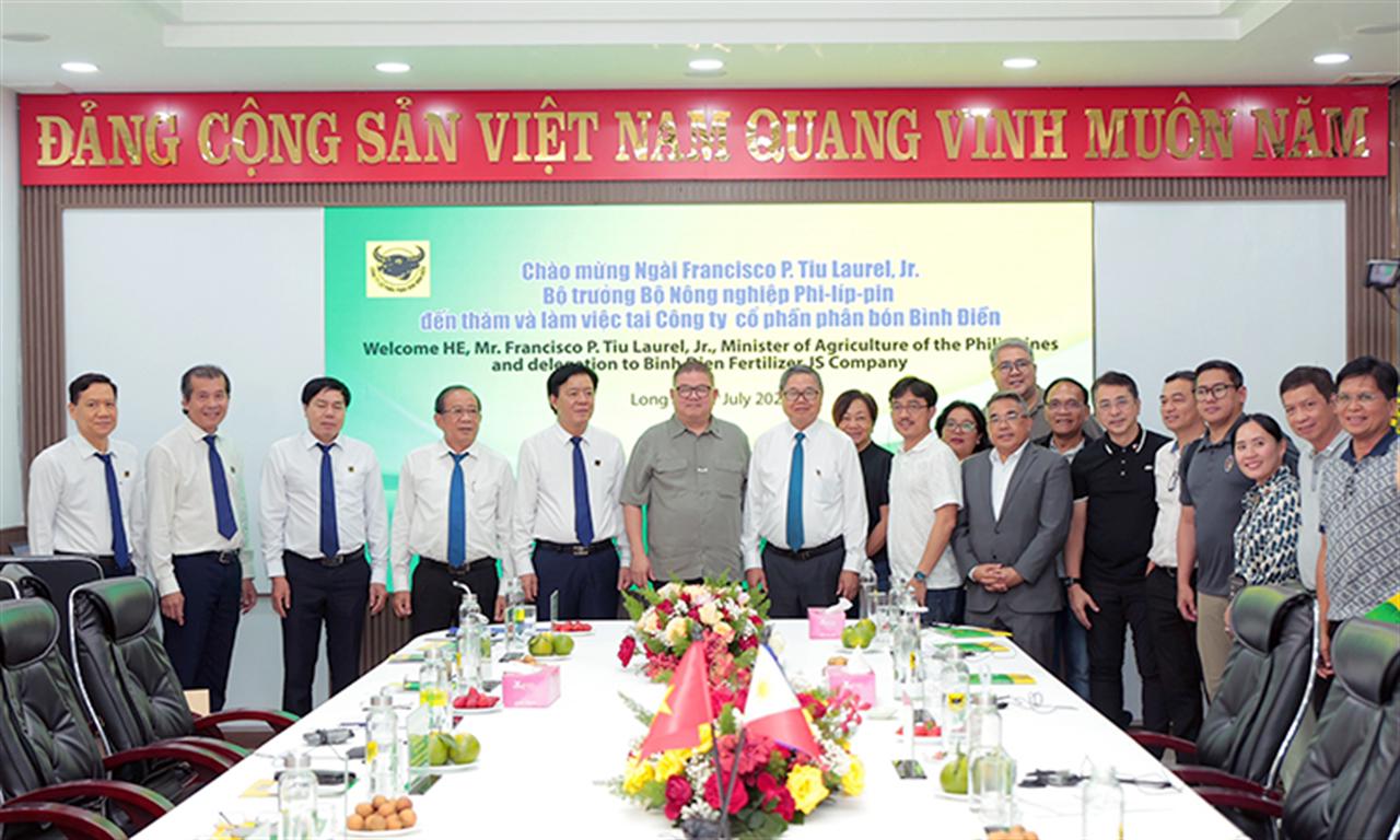 Bộ trưởng Nông nghiệp Philippines: Tạo điều kiện để phân bón Bình Điền sớm tham gia thị trường Philippines