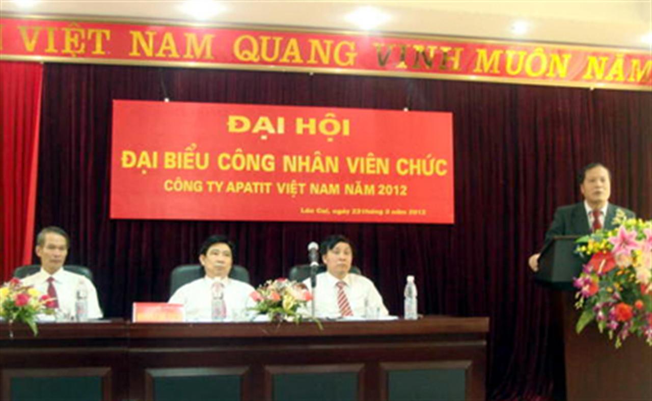 VINAAPACO tổ chức Đại hội CNVC-LĐ năm 2012