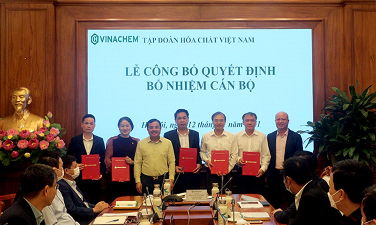 VINACHEM bổ nhiệm, bổ nhiệm lại lãnh đạo một số ban tham mưu Tập đoàn