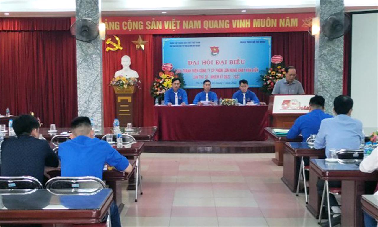 Đoàn TN Công ty CP Phân lân Nung chảy Văn Điển tổ chức Đại hội Đoàn viên lần thứ 30, nhiệm kỳ 2022-2027