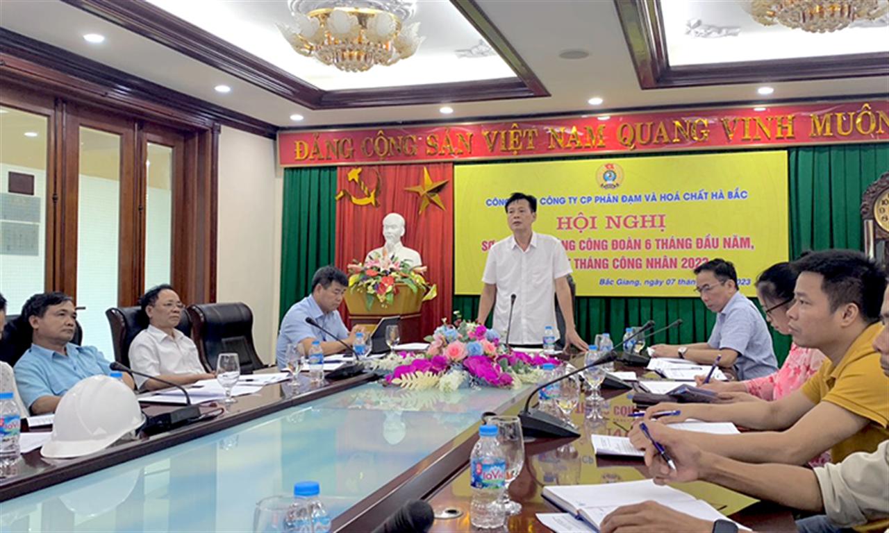 Công đoàn Công ty CP Phân đạm và Hóa chất Hà Bắc:  Sơ kết 6 tháng đầu năm 2023 và tổng kết Tháng Công nhân