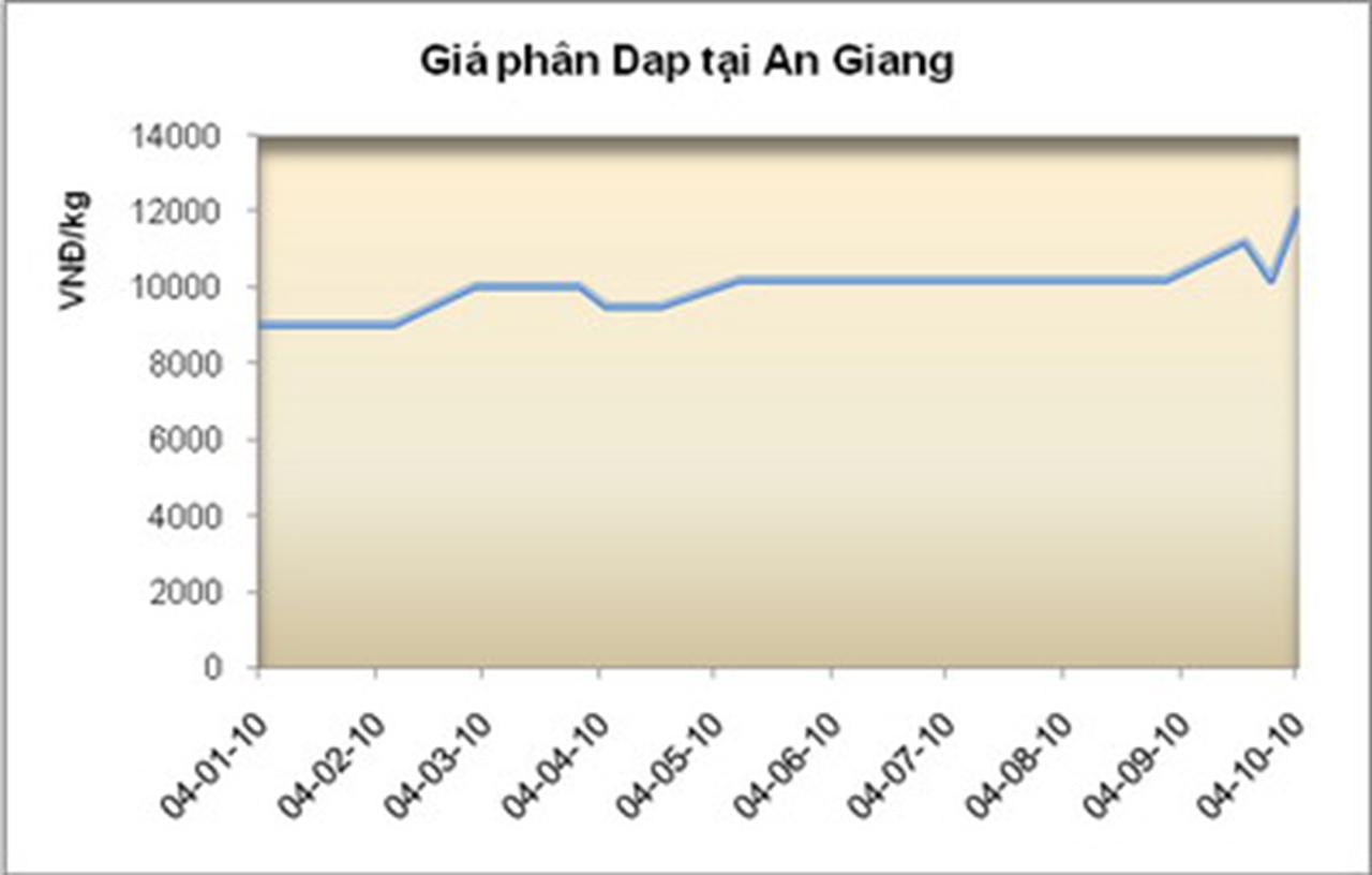 Phân DAP tại An Giang tiếp tục tăng giá mạnh