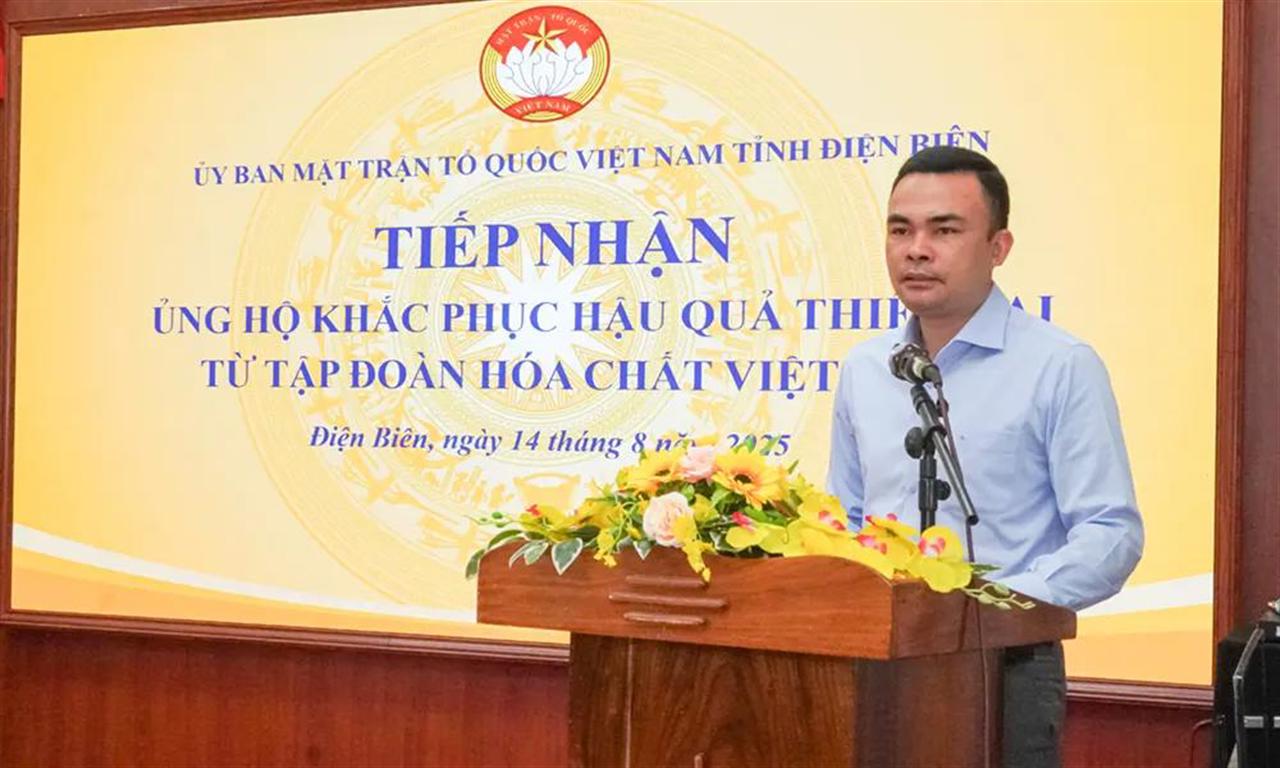 Tập đoàn Hóa chất Việt Nam ủng hộ Sơn La, Điện Biên khắc phục hậu quả thiên tai