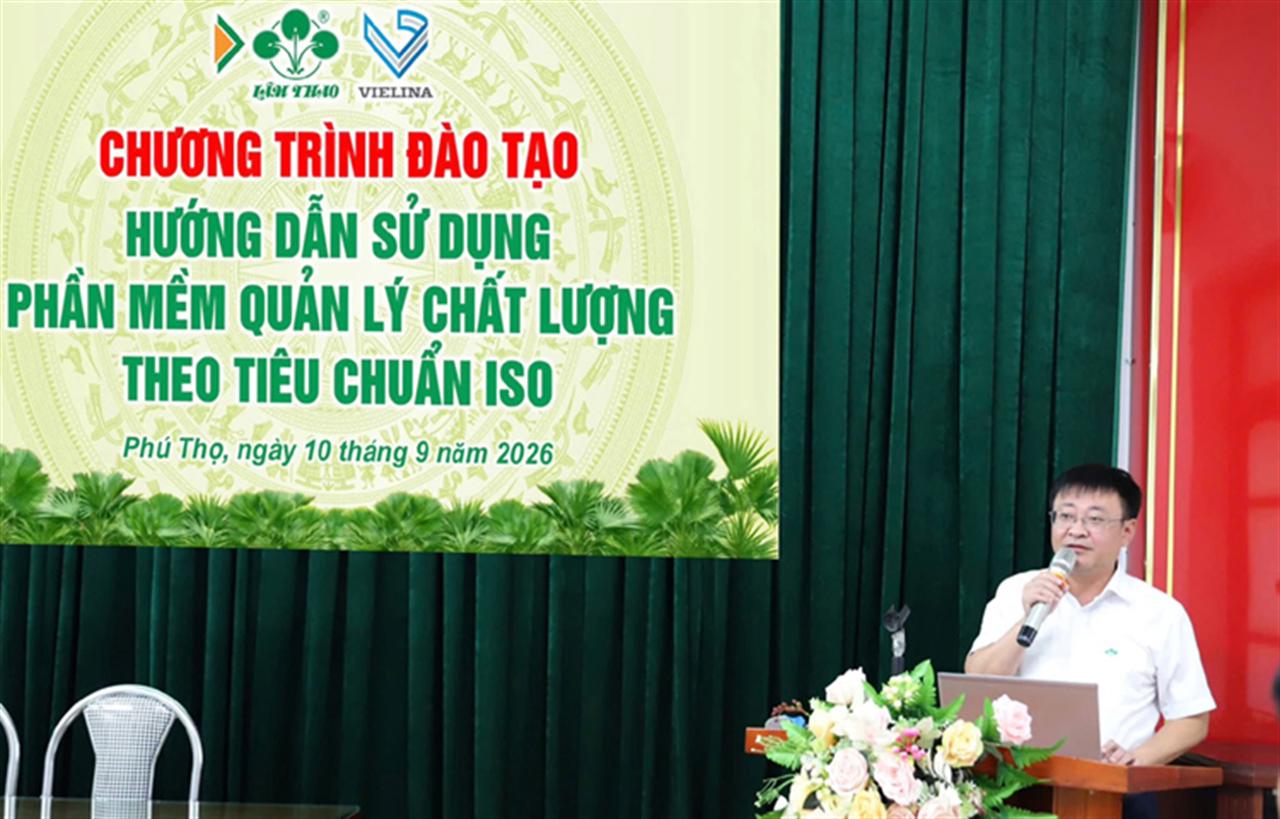 Supe Lâm Thao tập huấn sử dụng phần mềm quản lý chất lượng theo tiêu chuẩn ISO