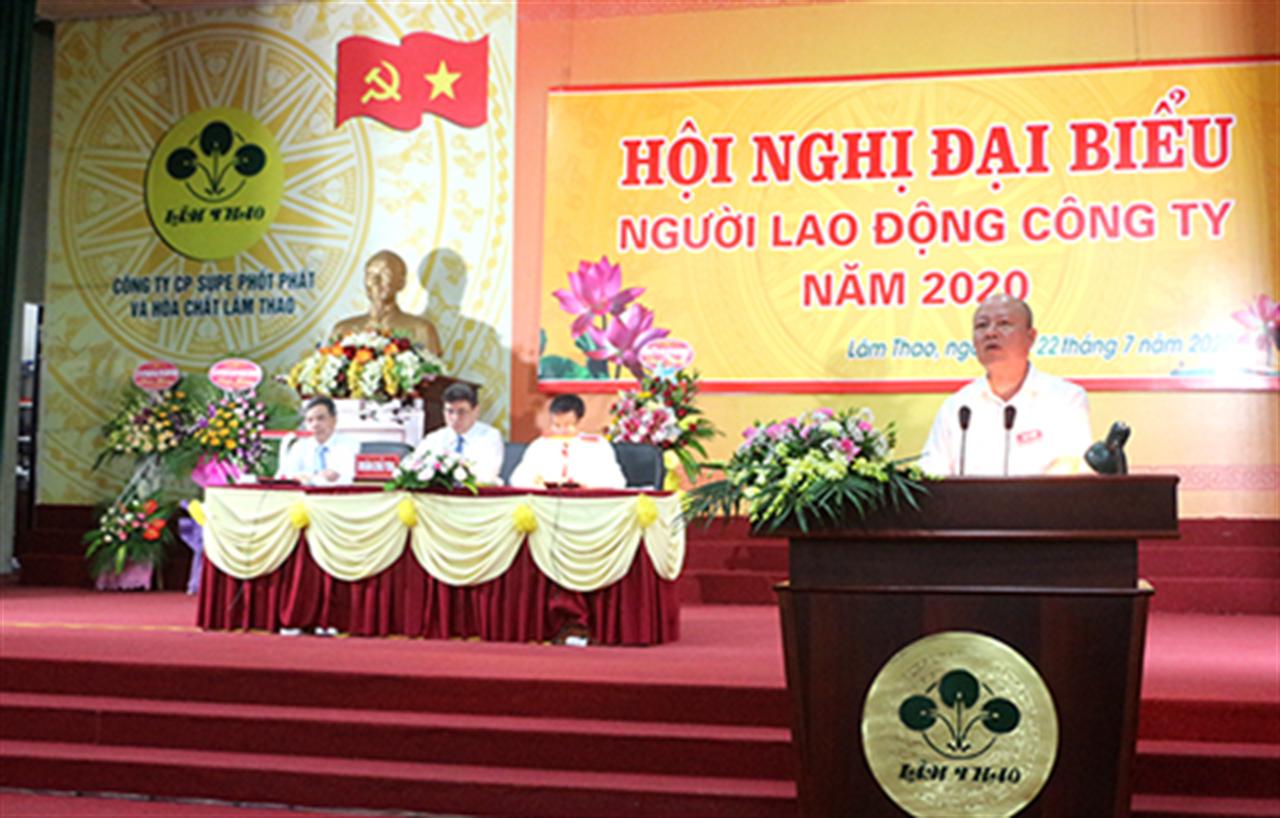Lafchemco tổ chức thành công Hội nghị Đại biểu Người lao động năm 2020