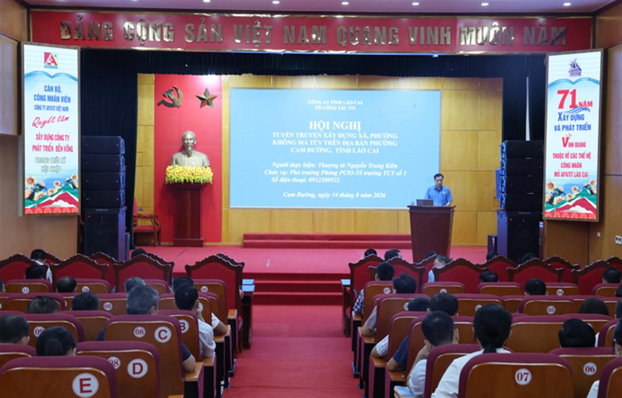 Công ty Apatit Việt Nam tổ chức Hội nghị tuyên truyền, phổ biến, giáo dục pháp luật năm 2026