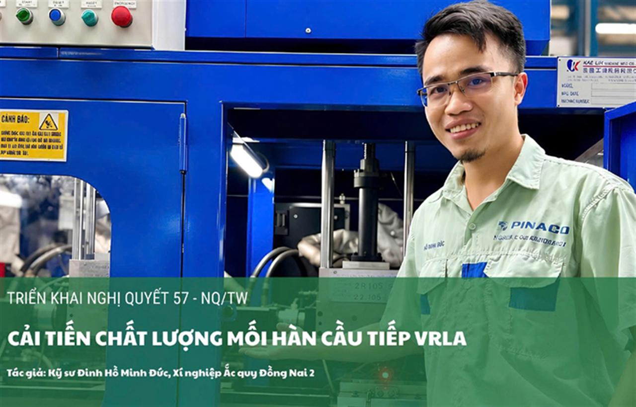 PINACO cải tiến chất lượng mối hàn cầu tiếp VRLA, làm lợi hơn 5,26 tỷ đồng