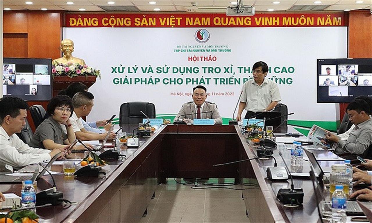 Hội thảo “Xử lý và sử dụng tro, xỉ, thạch cao - Giải pháp cho phát triển bền vững”