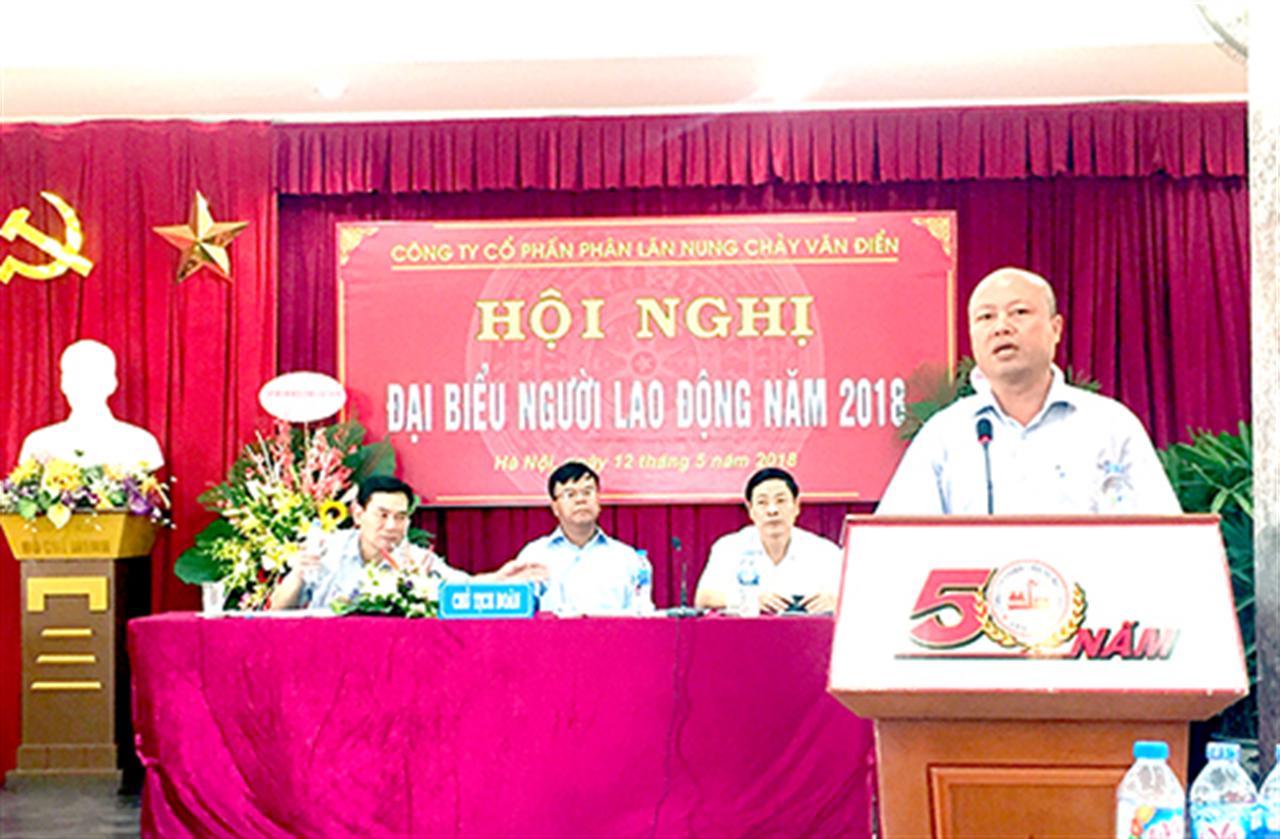 Phân lân Nung chảy văn Điển tổ chức Hội nghị Người Lao động năm 2018