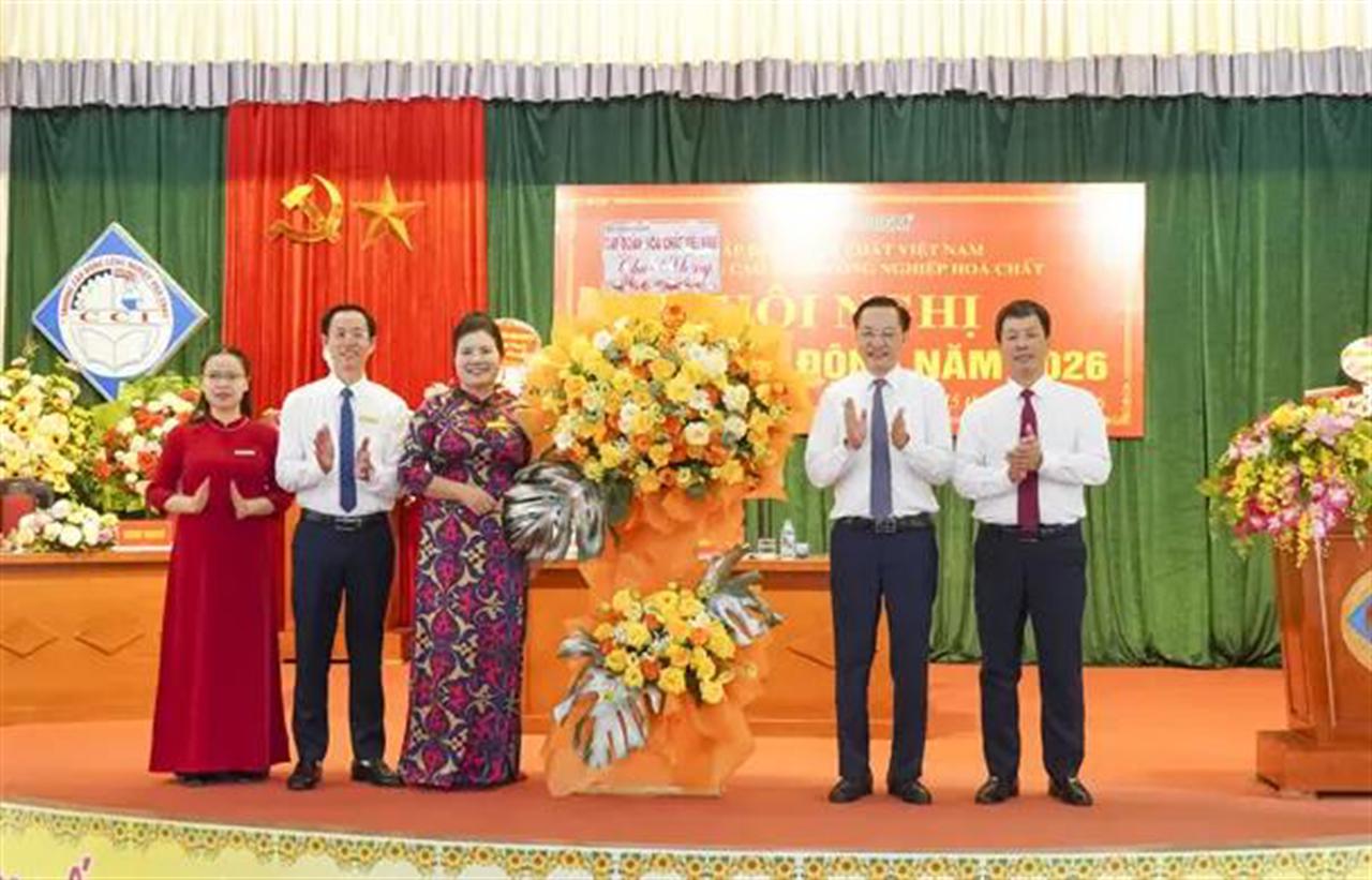 Lễ cắt băng khánh thành công trình và Hội nghị Người lao động năm 2026 tại Trường Cao đẳng Công nghiệp Hóa chất