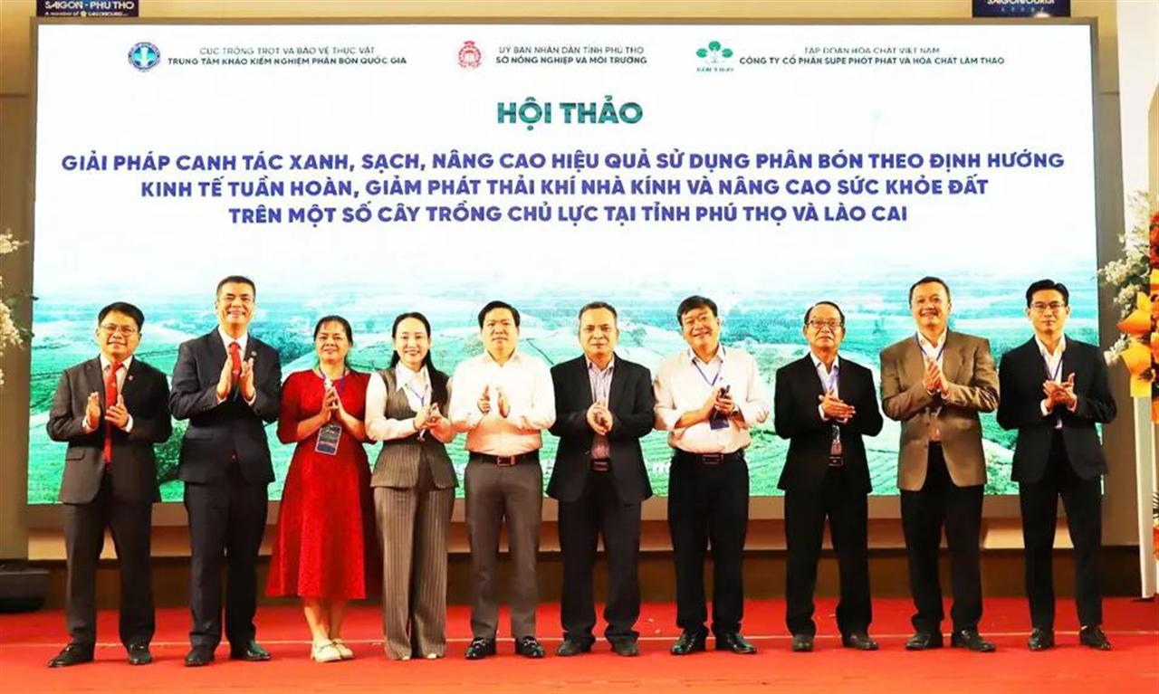 Hội thảo khoa học: Giải pháp canh tác xanh, sạch, giảm phát thải và nâng cao sức khỏe đất tại tỉnh Phú Thọ, Lào Cai