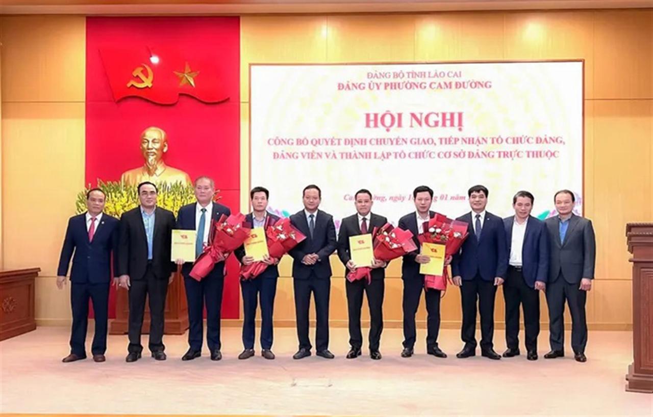 The Party Committee of the Vietnam National Chemical Group Transfers Three Party Organizations to Local Authorities
