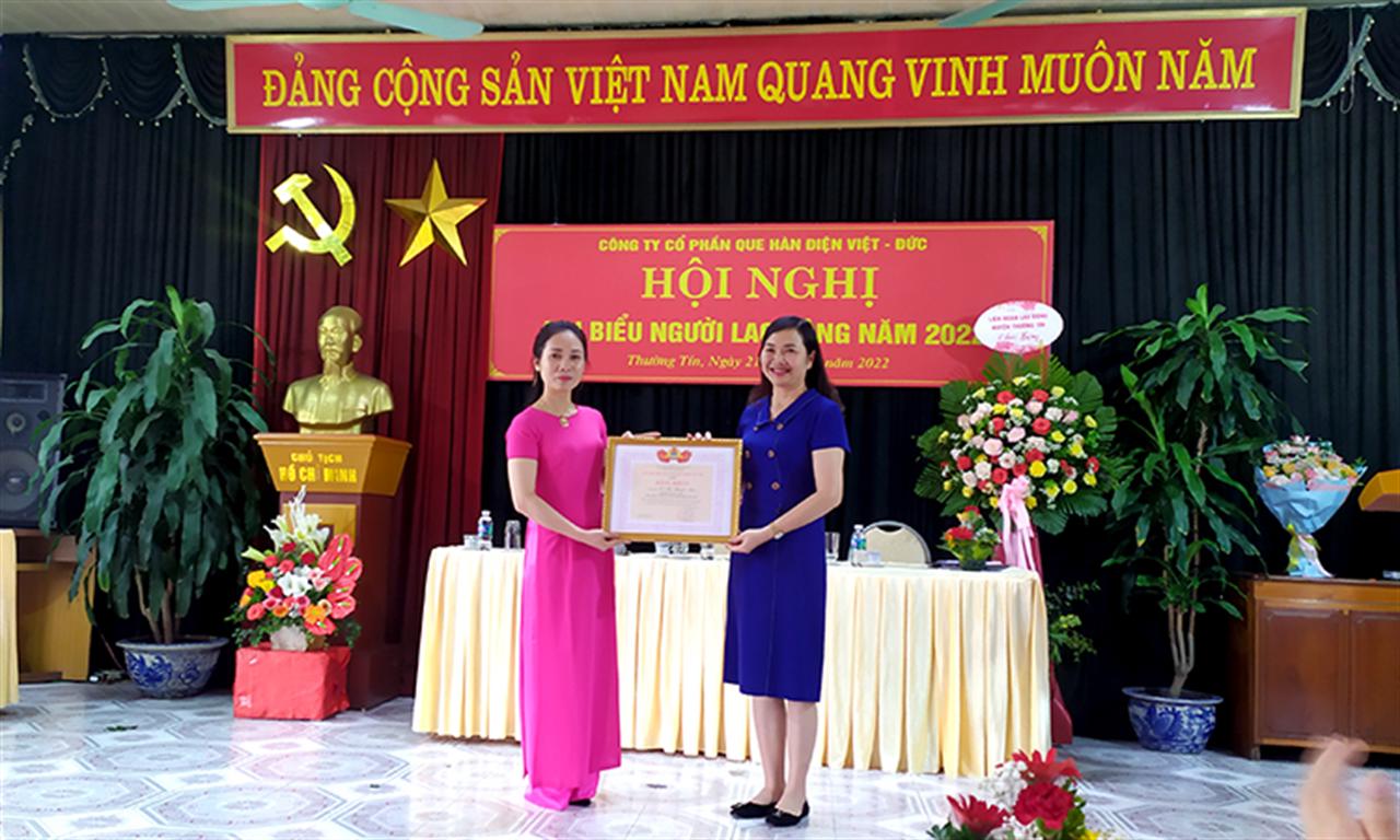 Công đoàn Công ty CP Que hàn Điện Việt Đức: chăm lo đến đời sống Người lao động