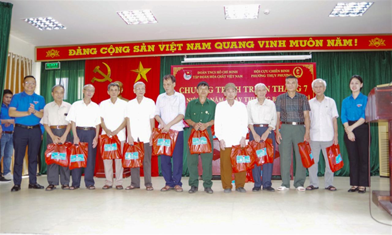 Đoàn TNCS HCM Tập đoàn Hóa chất Việt Nam tri ân nhân nhân ngày 27/7