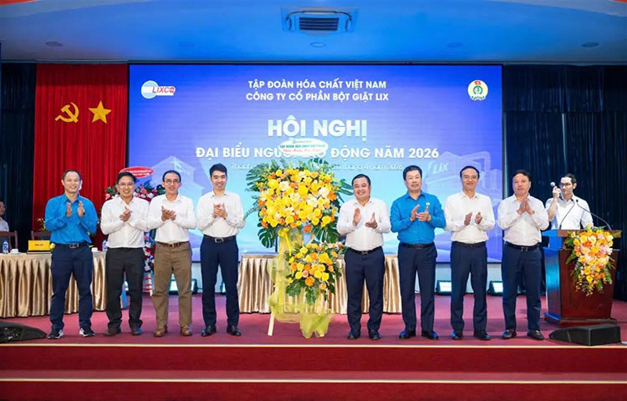 Hội nghị đại biểu Người lao động Công ty CP Bột giặt LIX năm 2026: Nhìn lại thành tựu, vững bước tương lai.
