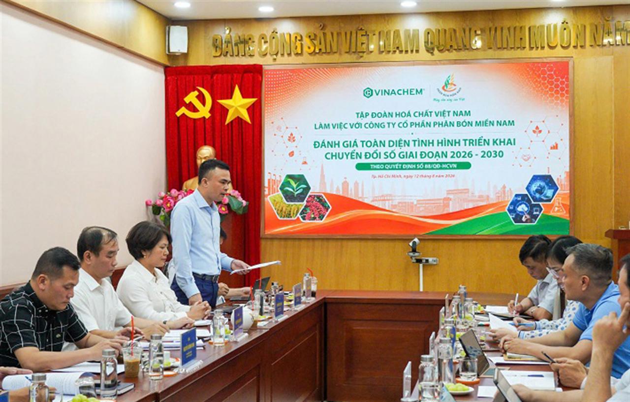 Vinachem rà soát, thúc đẩy chuyển đổi số tại các đơn vị phía Nam