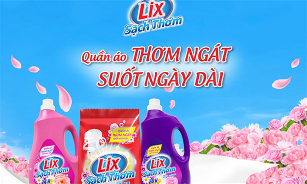 Lix tối ưu hóa nhu cầu của người tiêu dùng với dòng sản phẩm giặt tẩy mới
