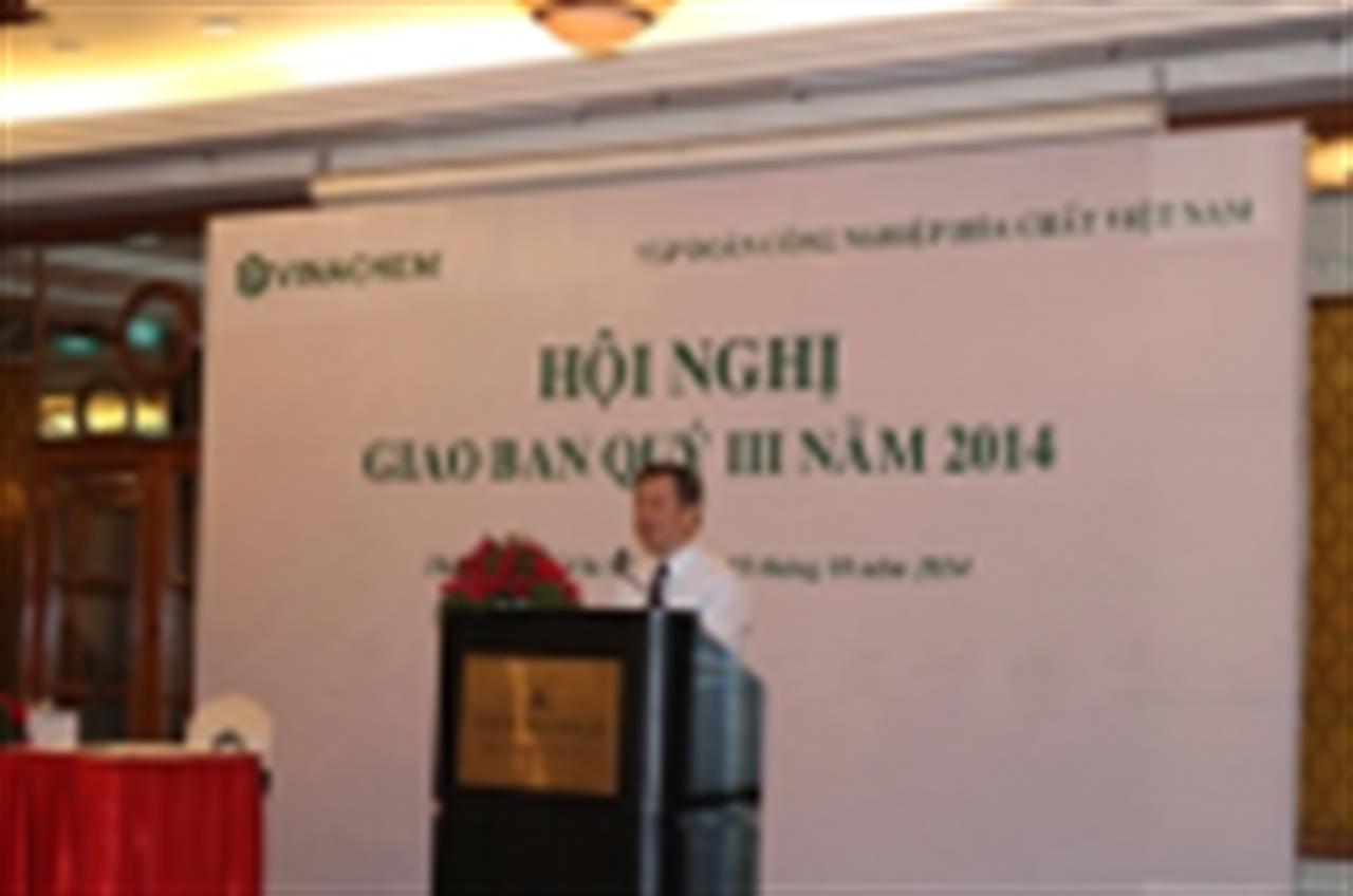 Vinachem: preliminary wrap-up report of assignment of quarter III/2014 and deploying  task of quarter IV/2014