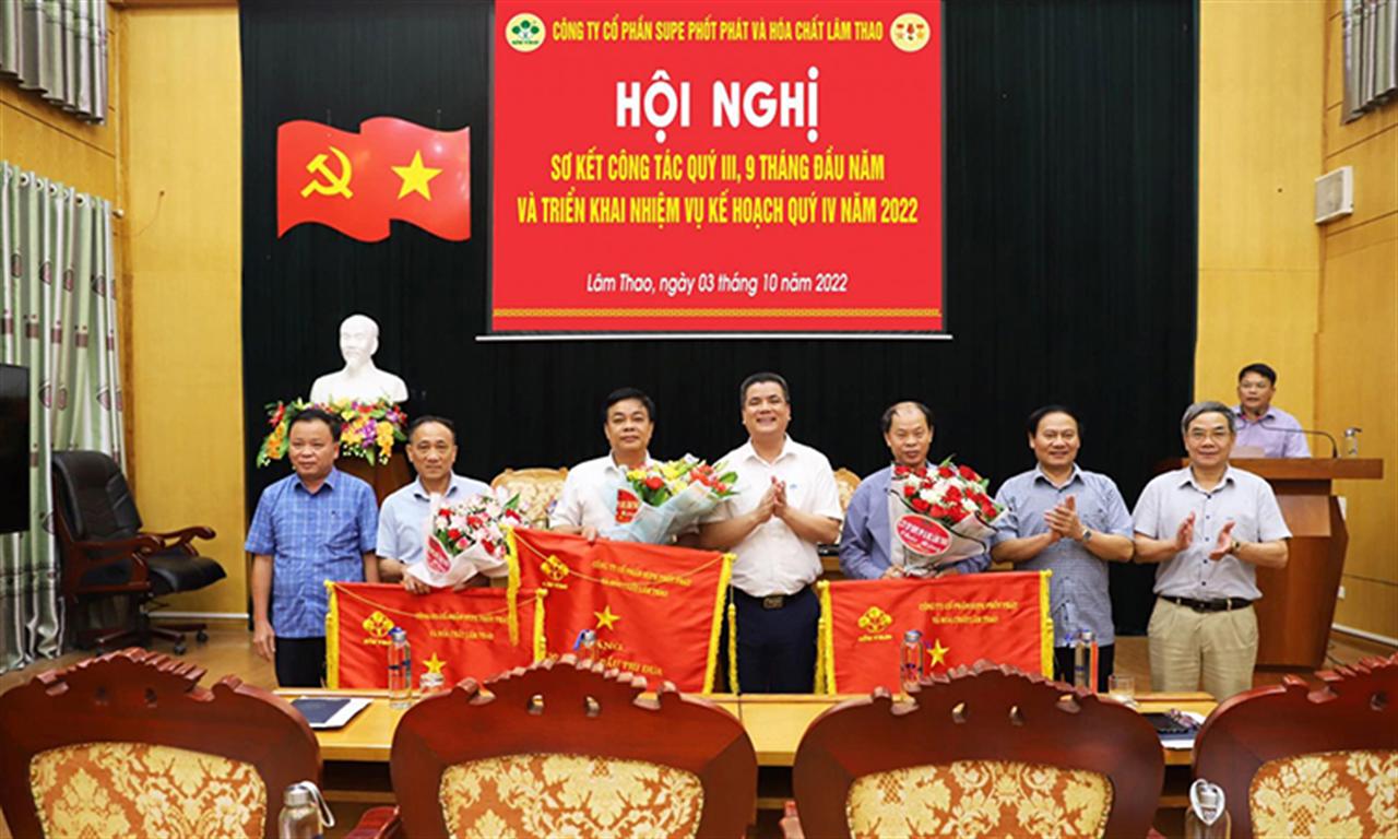 Công ty Supe Lâm Thao: các chỉ tiêu sản xuất kinh doanh 9 tháng đều tăng 2 con số