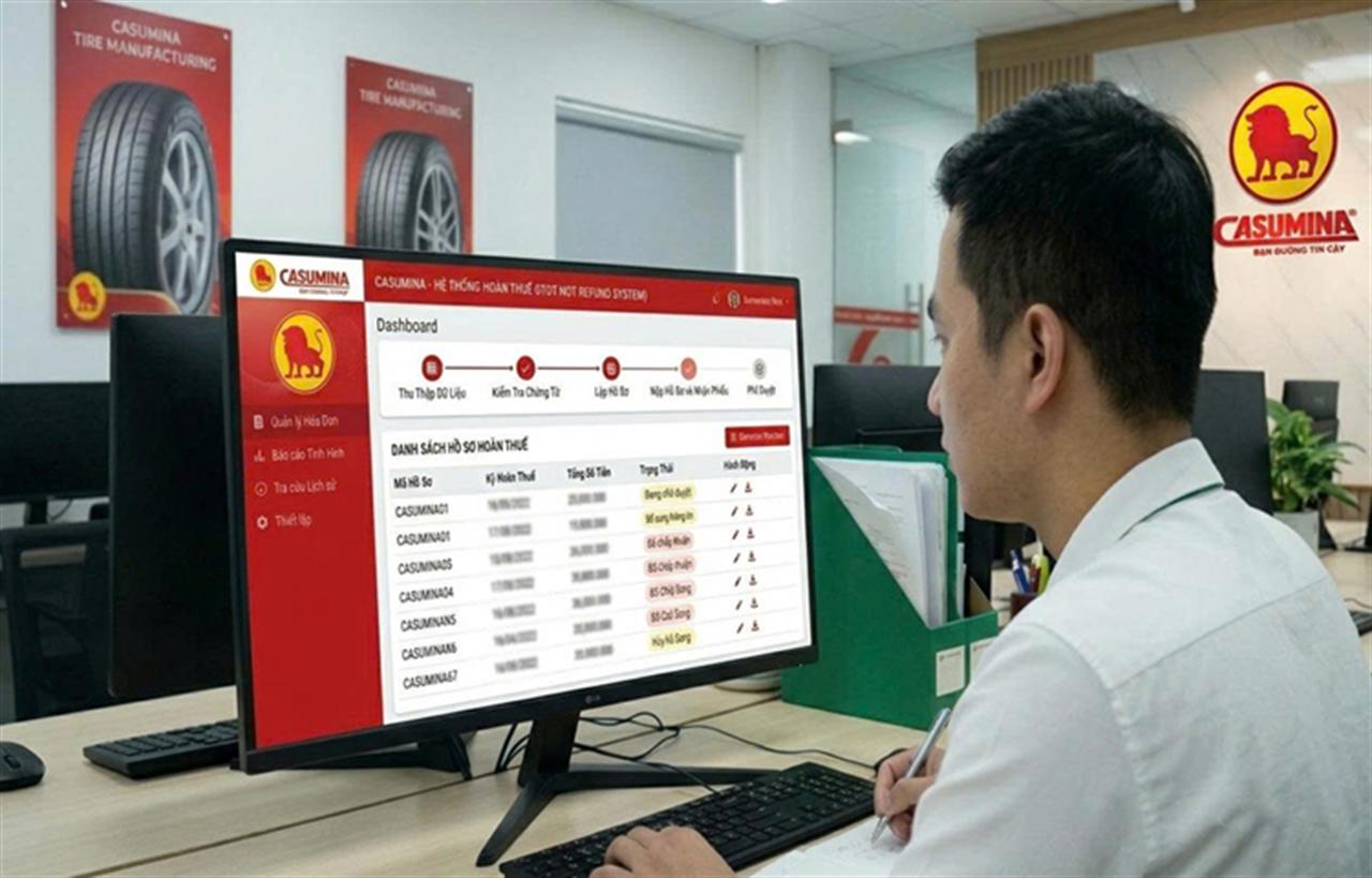 Casumina: Ứng dụng chuyển đổi số hỗ trợ nghiệp vụ hoàn thuế trên ERP