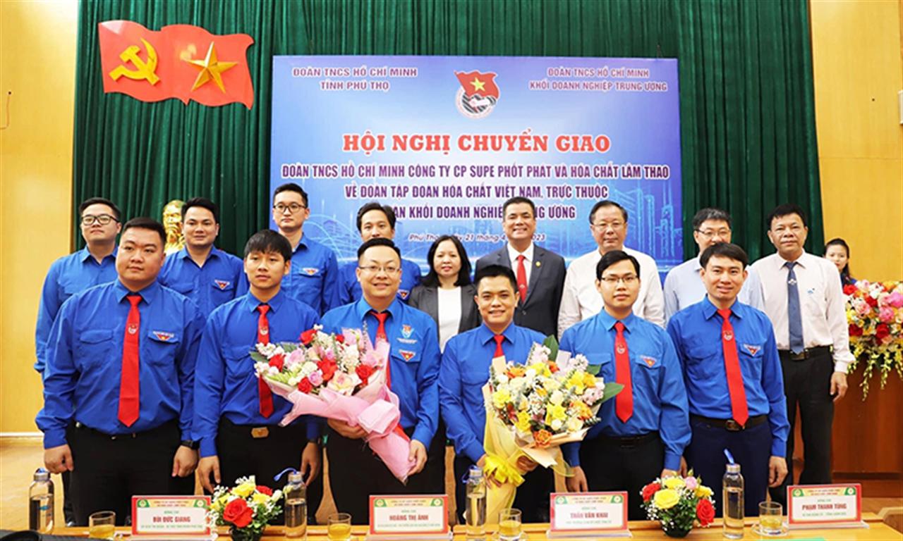 Chuyển giao Đoàn thanh niên Công ty CP Supe Phốt phát và Hóa chất Lâm Thao về Đoàn thanh niên Tập đoàn Hóa chất Việt Nam