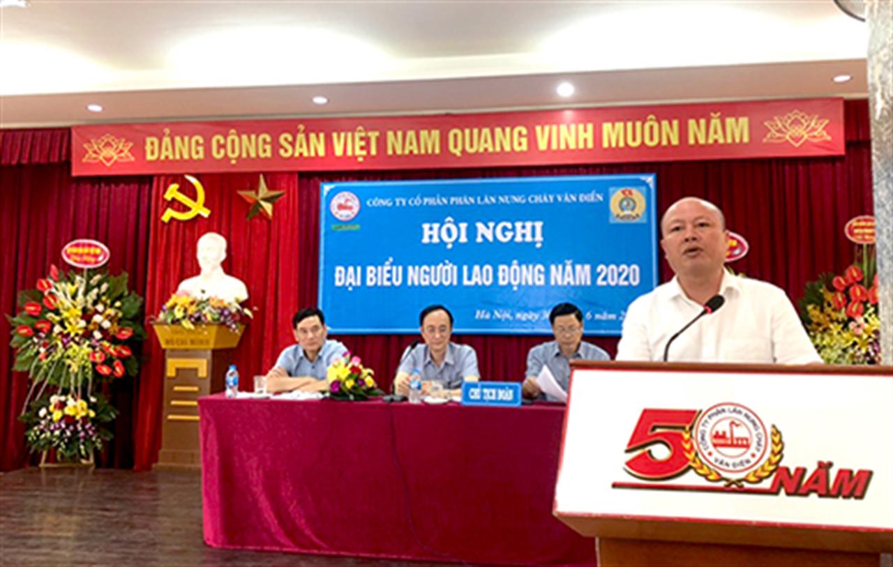 Phân lân Nung chảy Văn Điển tổ chức thành công Hội nghị Người Lao động năm 2020