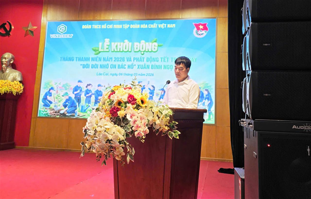 Đoàn Thanh niên Tập đoàn Hóa chất Việt Nam khởi động Tháng Thanh niên 2026 và Tết trồng cây “Đời đời nhớ ơn Bác Hồ”
