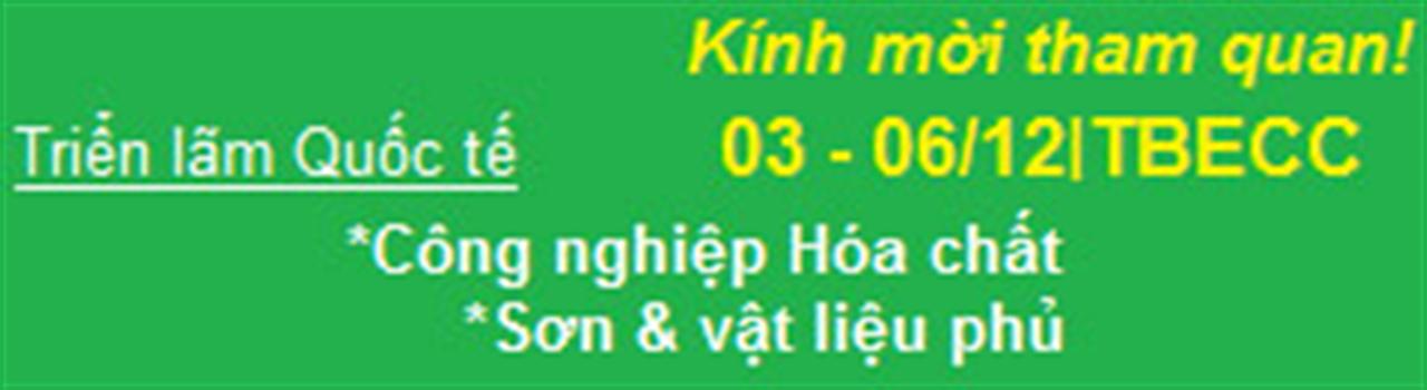 Triển lãm Công nghiệp Hóa chất, Sơn, vật liệu phủ