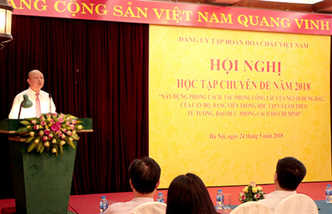 Đảng ủy Vinachem tổ chức Hội nghị học tập chuyên đề năm 2018