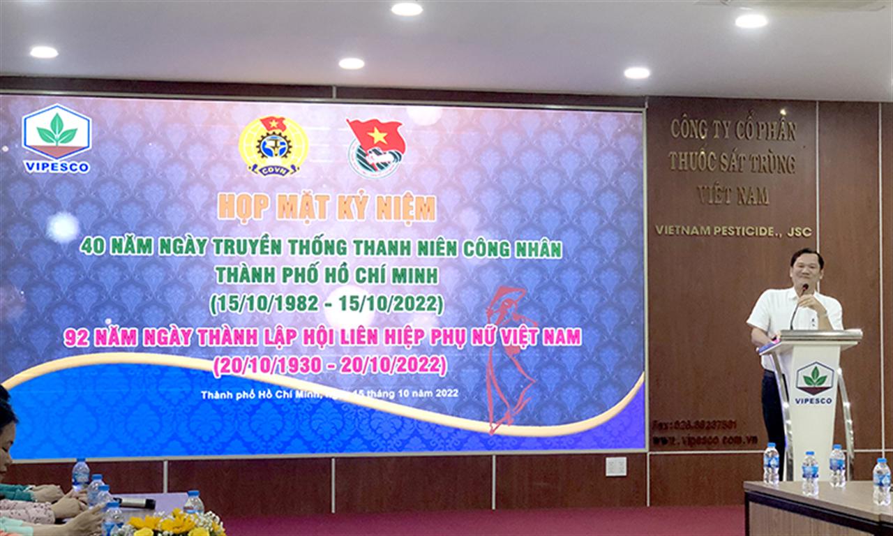 Vipesco tổ chức sinh hoạt kỷ niệm 40 năm Ngày truyền thống Thanh niên Công nhân TP. Hồ Chí Minh
